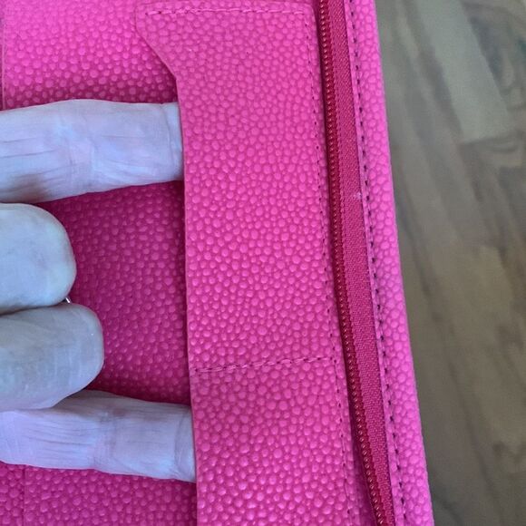 Initials clutch/wristlet in wild berry color (Has been monogrammed NWL - Picture 7 of 10